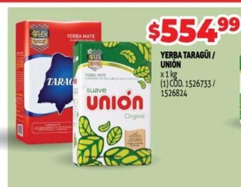 Makro Yerba Taragui/ Union oferta
