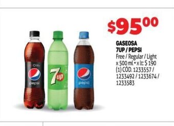 Makro Gaseosa 7up /Pepsi oferta