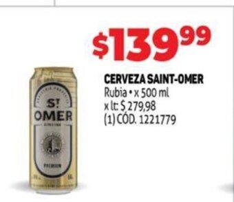 Makro Cerveza Saint-Omer oferta