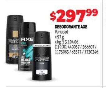 Makro Desodorante Axe oferta