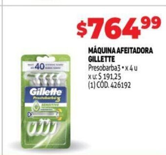 Makro Maquina Afeitadora Gillette oferta