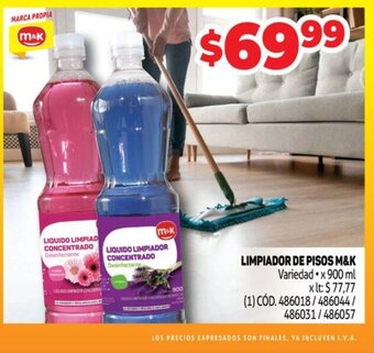 Makro Limpiador De Pisos M&K oferta