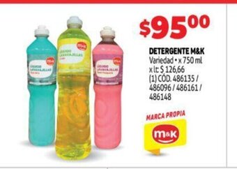 Makro Detergente M&K oferta