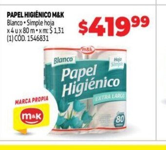 Makro Papel Higiénico M&K oferta