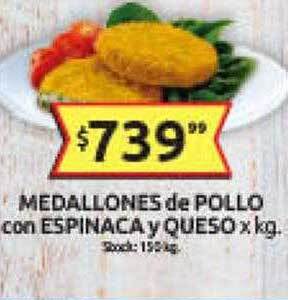 Cordiez Medallones de pollo con espinaca y queso oferta