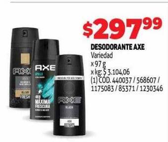 Makro Desodorante axe oferta