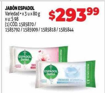 Makro Jabón espadol oferta