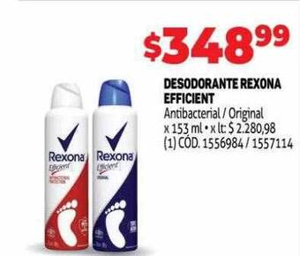 Makro Desodorante rexona efficient oferta