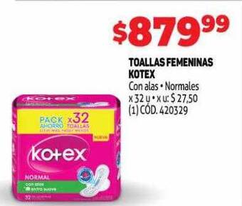 Makro Toallas femeninas kotex oferta