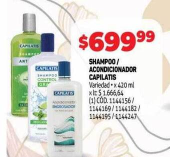 Makro Shampoo acondicionador capilatis oferta