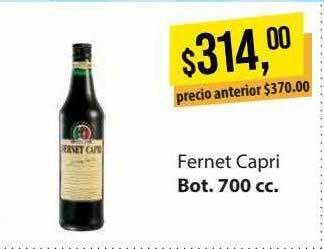 Supermercados Damesco Fernet capri oferta