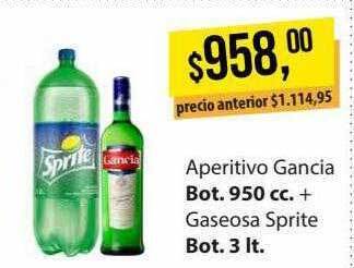 Aperitivo gancia + gaseosa sprite