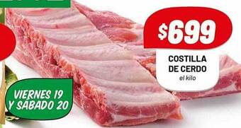 Almacor Costilla de cerdo oferta