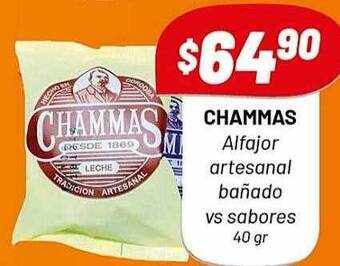 Almacor Chammas alfajor artesanal bañado vs sabores oferta