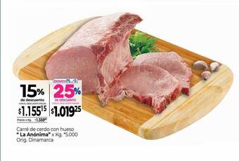 La Anonima Carré de cerdo con hueso oferta