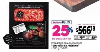 La Anonima Preparado para medallones oferta