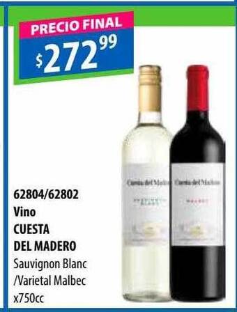 Micropack Vino cuesta del madero oferta