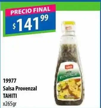 Salsa provenzal tahiti