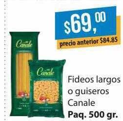 Supermercados Damesco Fideos largos o guiseros canale oferta