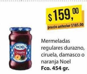 Supermercados Damesco Mermeladas regulares durazno ciruela damasco o naranja noel oferta