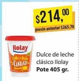 Supermercados Damesco Dulce de leche clásico ilolay oferta