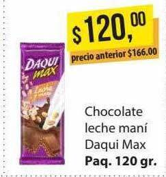 Supermercados Damesco Chocolate leche maní daqui max oferta