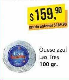 Supermercados Damesco Queso azul las tres oferta