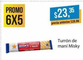 Supermercados Damesco Turrón de maní misky oferta