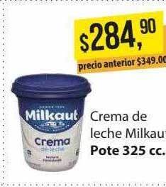 Supermercados Damesco Crema de leche milkaut oferta