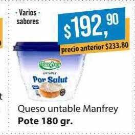 Supermercados Damesco Queso untable manfrey oferta