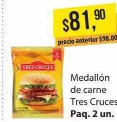 Supermercados Damesco Medallón de carne tres cruces oferta
