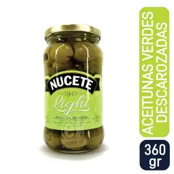 Supermercados Comodin Aceituna nucete verde descarozados light 360gr oferta