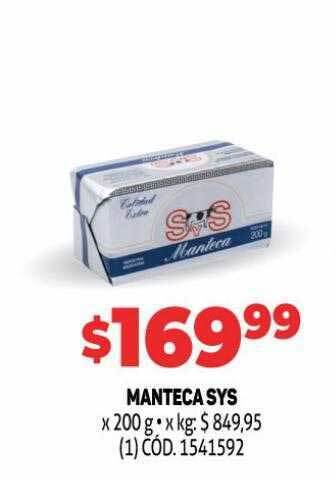 Makro Manteca sys oferta