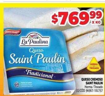 Makro Queso cremoso saint paulin oferta