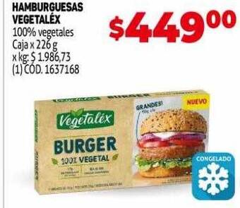 Makro Hamburguesas vegetaléx oferta