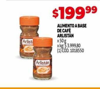 Makro Alimento a base de café arlistán oferta