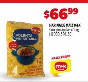 Makro Harina de maíz m&k oferta