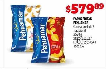 Makro Papas fritas pehuamar oferta