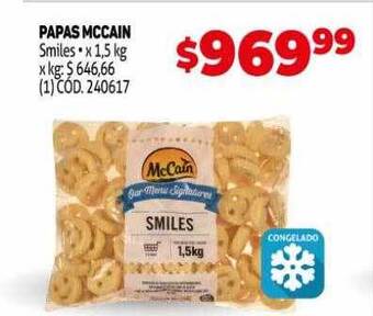 Makro Papas mccain smiles oferta
