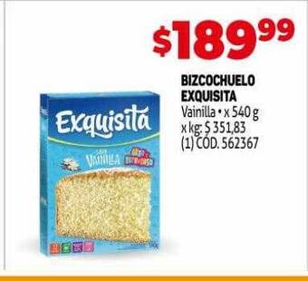 Makro Bizcochuelo exquisita oferta