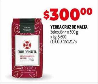 Makro Yerba cruz de malta oferta