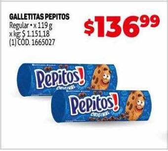 Makro Galletitas pepitos oferta