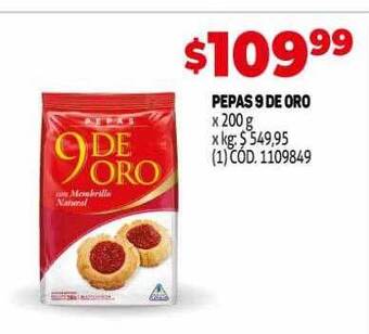 Makro Pepas 9 de oro oferta