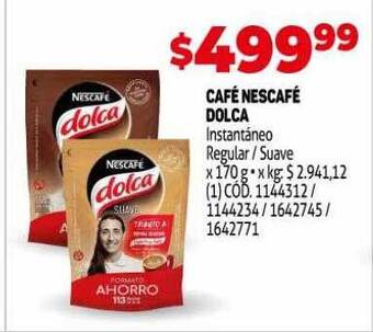 Makro Café nescafé dolca oferta
