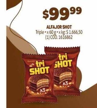 Makro Alfajor shot oferta