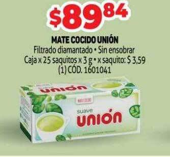 Makro Mate cocido unión oferta