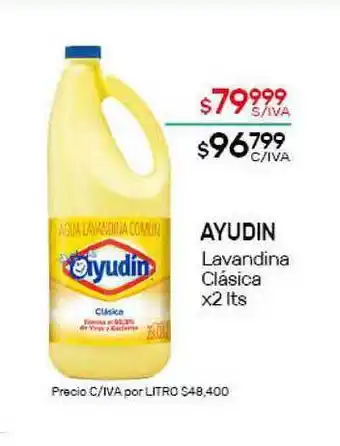 Nini Mayorista Ayudin Lavandina Clásica x 2lts oferta