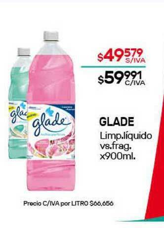 Nini Mayorista Glade Limp. Líquido Vs. Frag x 900ml oferta