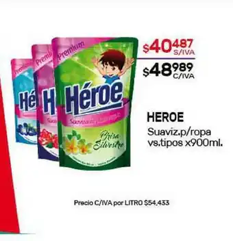 Nini Mayorista Heroe Suaviz. P Ropa Vs. Tipos x 900ml oferta