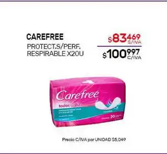 Nini Mayorista Carefree Protect.s Perf. Respirable x 200u oferta
